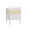 Hello Honey® Crawford 24" Solid Wood Nightstand with Storage Drawers and Cane Detail